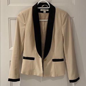 Cream and Black blazer